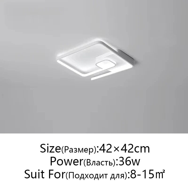 Modern Nordic Art LED Ceiling Lamp for Bedroom & Study