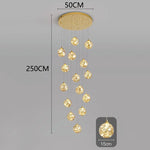 Nordic Stair Chandelier Living Dining Pendant Ceiling Light Indoor Lighting