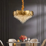 Crystal Chandelier: Modern Round Headlight for Livingroom and Master Bedroom