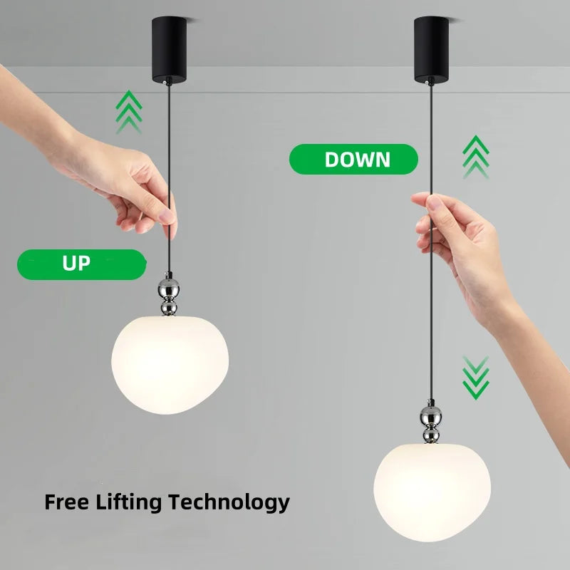 Nordic Chrome Globe Pendant Lights - Modern LED Indoor Light