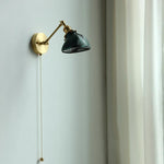 Clear Glass LED Wall Sconce Rotate Up Down, Perfect for Dining Room, Bathroom