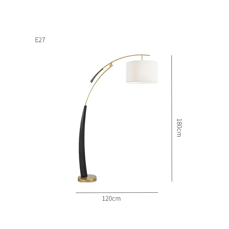 Modern Black Floor Lamp for Living Room & Bedroom Lighting