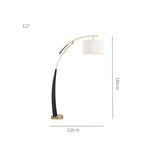Modern Black Floor Lamp for Living Room & Bedroom Lighting