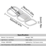 Acrylic LED Ceiling Lamp: Modern Nordic Chandelier for Living Dining Room & Aisle