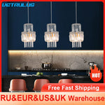 Crystal Glass Ceiling Chandelier for Bright Home Hotel Decor