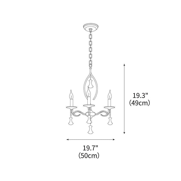 Serenity Silver Chandelier