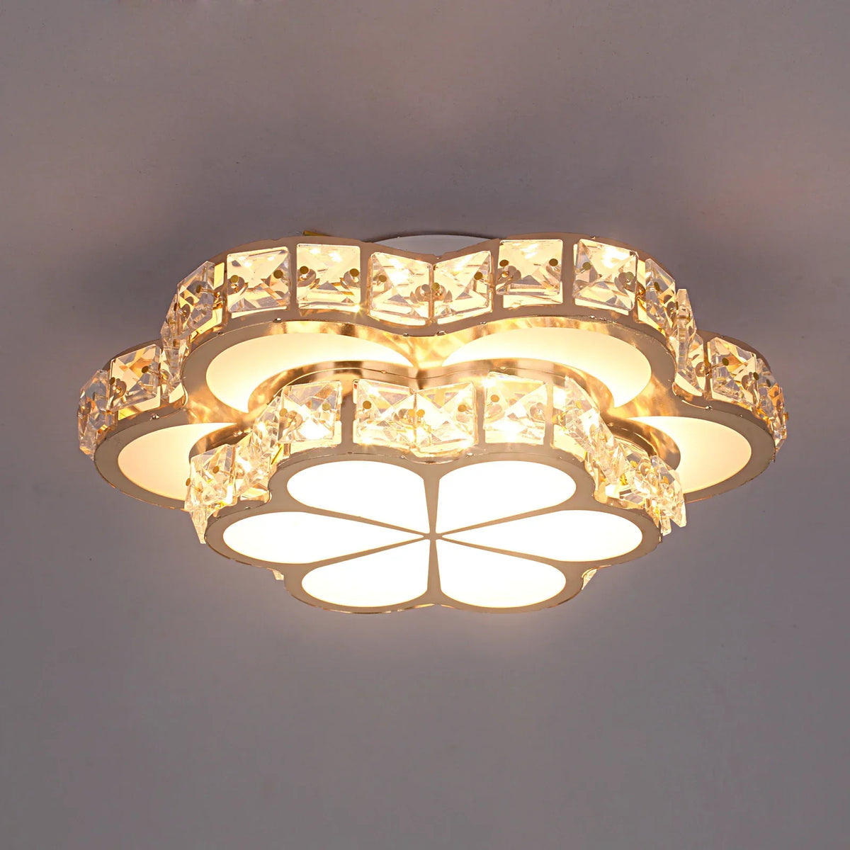 Crystal LED Chandelier Ceiling Lamp Modern Elegant Indoor Decor Luminaire