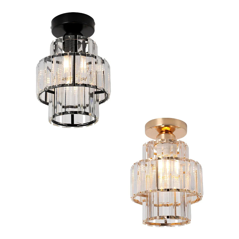Crystal Chandelier: Modern LED Ceiling Lamp for Living Room, Hotel Lobby, and Hallway