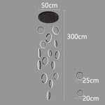 Nordic Stair Chandelier Living Room Dining Pendant Lights Ceiling Indoor Lighting