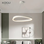 Modern Brushed Rings LED Chandelier Ceiling Light for Living Room Bedroom