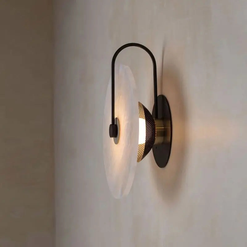 Modern Art Stone LED Wall Lamp for Bedroom, Living Room, and Hotel Background