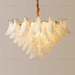 Magnolia Crystal Chandelier: Elegant French Style Dining Room Art Light