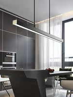 Modern Linear Dining Room Pendant Light - Nordic Suspension Kitchen Lamp