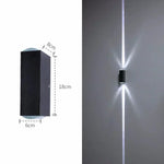 Aluminum Waterproof Porch Spot Wall Lamp: High Power Indoor Outdoor Light