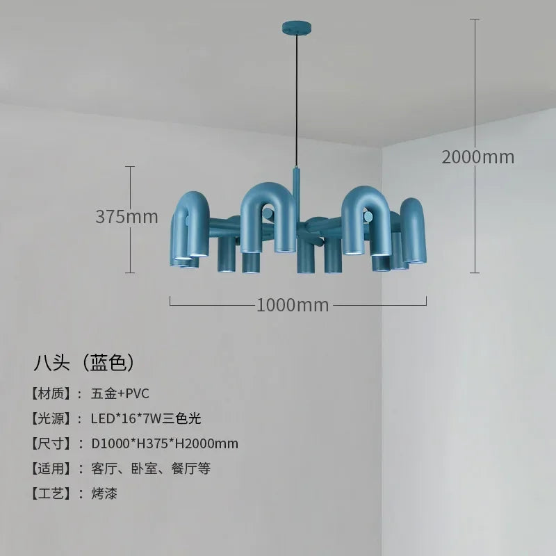 Nordic Chandelier: Adjustable Pendant Lights, Ceiling Hanging Lamp