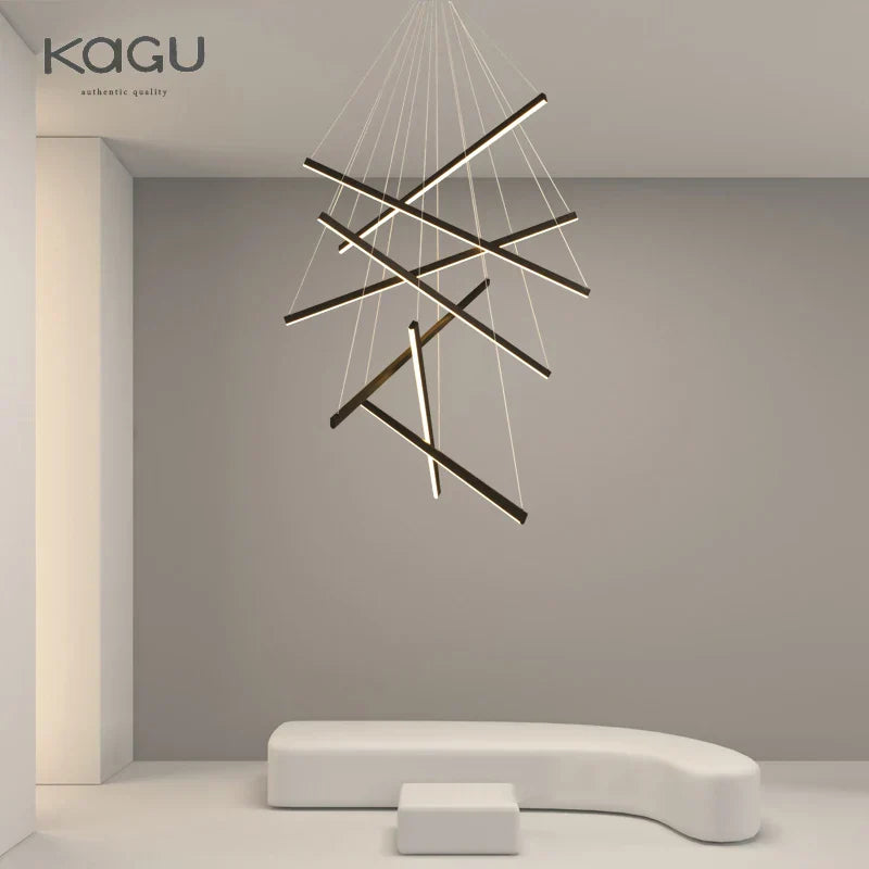 LED Chandelier: Modern Luster Lighting for Stair Hall Bedroom Room Duplex Building