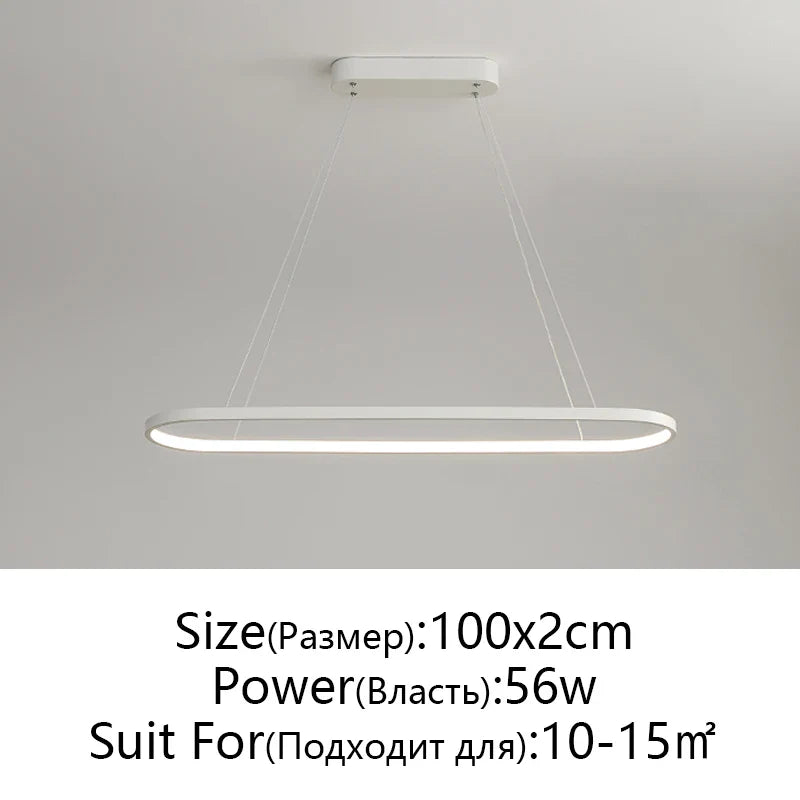 Modern LED Pendant Lamp for Living Room, Restaurant, Bedroom Decor - Remote Control