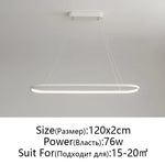 Modern LED Pendant Lamp for Living Room, Restaurant, Bedroom Decor - Remote Control