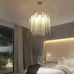 Aluminum Chain Arched Luxury Chandelier for Living Room Dining Room