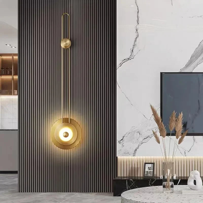 Modern Minimalist Strip Wall Lamp for Bedroom TV Background Decor