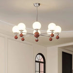 Modern LED Chandelier Glass Metal Health Eye Protect Living Room Light