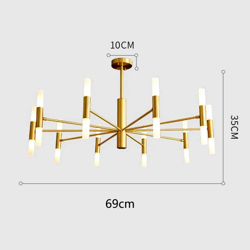 Modern LED Chandelier for Living Room, Salon, Bedroom, Dining Room - Indoor Pendant Lamp