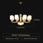 Luxe Jade Chandelier for Living Room, Villa, and Duplex Hall