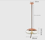 Modern LED Glass Chandelier for Living Room Bedroom Kitchen Pendant Lamp