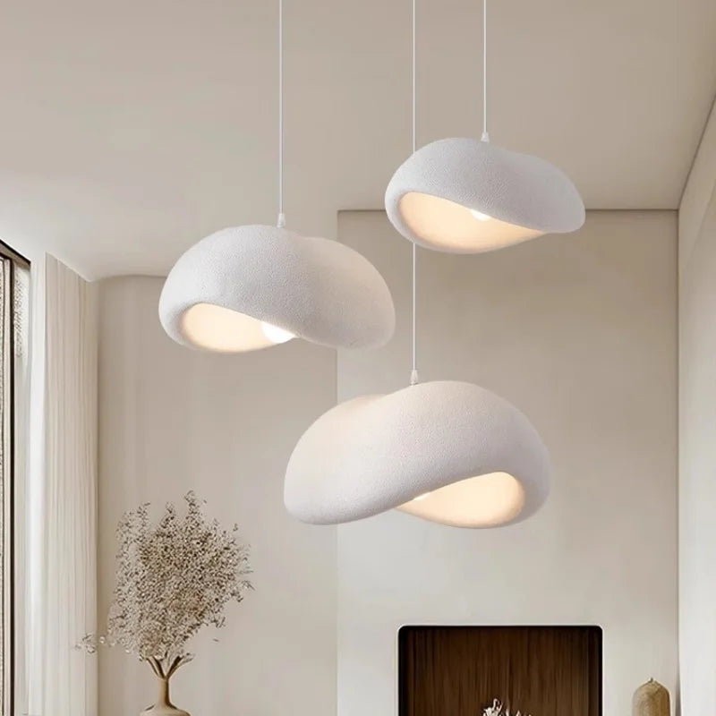 Nordic Loft LED Pendant Lights White Chandelier for Dining Room Decor Luminarias