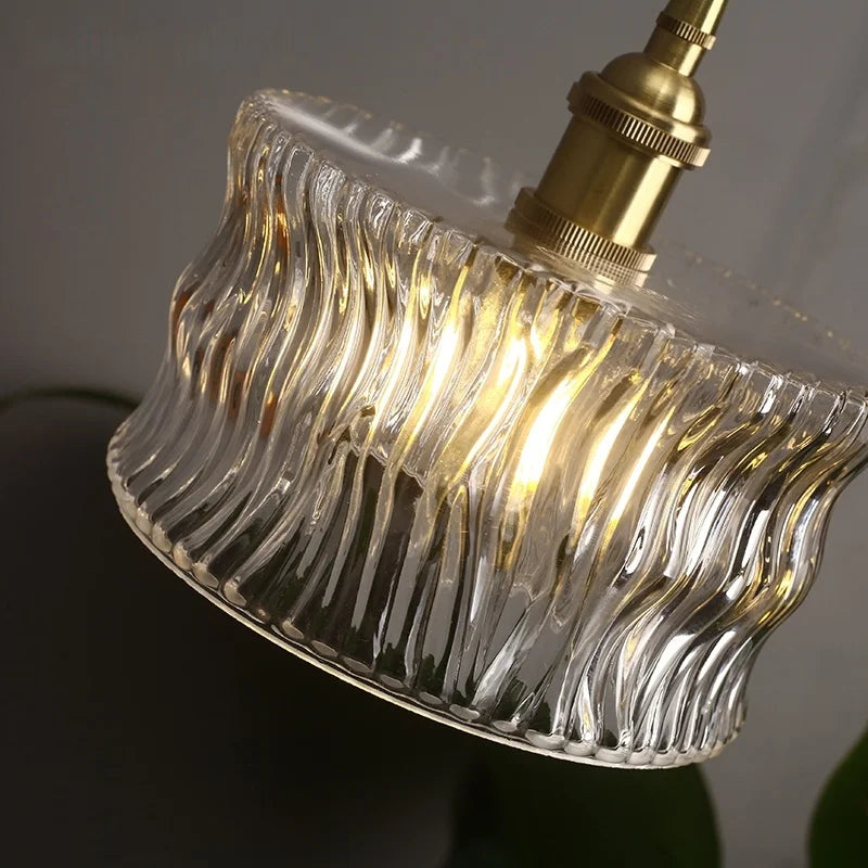 Afralia™ Glass LED Pendant Lights Bedroom Kitchen Living Room Bar Cafe Minimalist Hanging Lamp