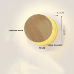 Yellow Travertine LED Wall Lights for Nordic Modern Home Decor