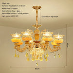 Luxury Jade Crystal Chandelier for Elegant Living Spaces