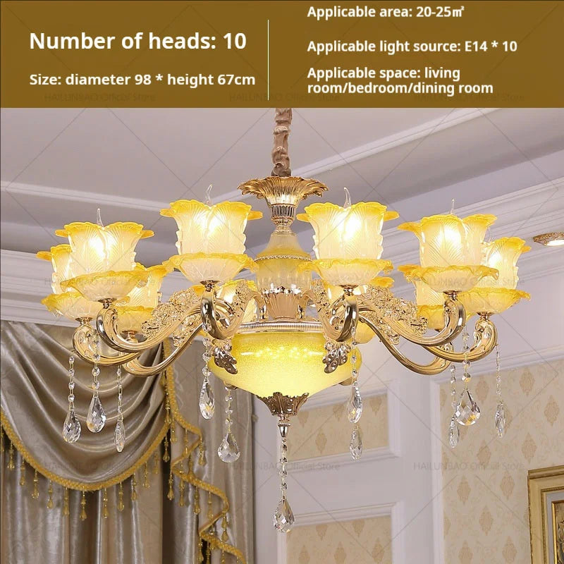Elegant Crystal Chandelier Living Room Bedroom Lighting
