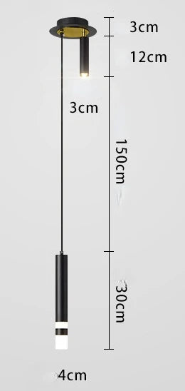 Rotatable Spotlight Pendant Lamp for Modern Bedroom, Living Room, and Kitchen Lighting