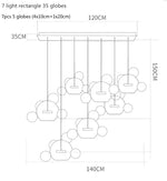 Milky Glass Globes LED Pendant Lights for Dining Room, Modern Luminarias LED Hanging Lamp