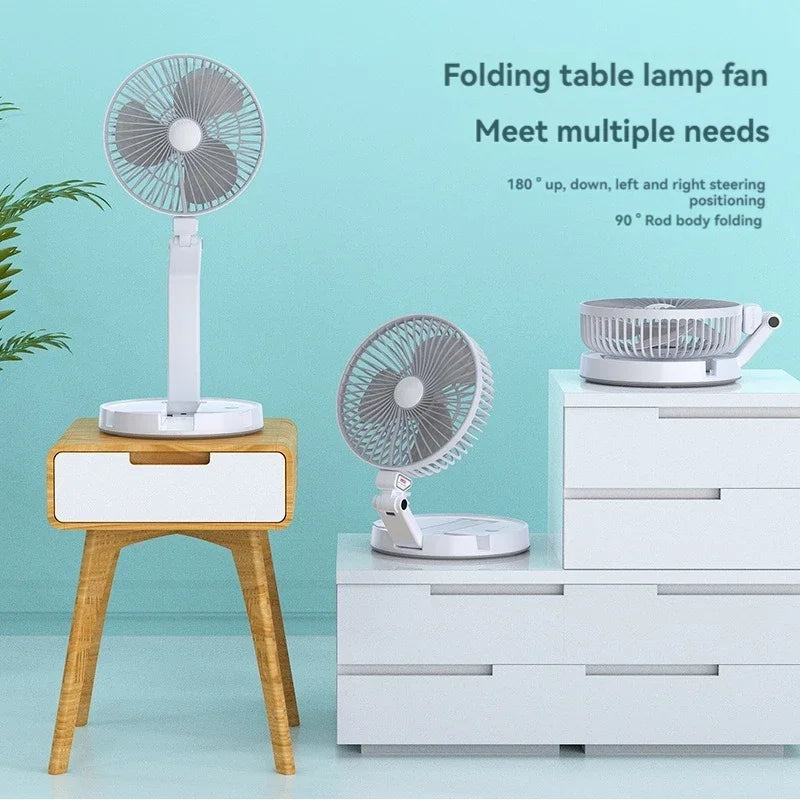 LED Desk Lamp with Fan, Reading Light, Bedside Table Lamp