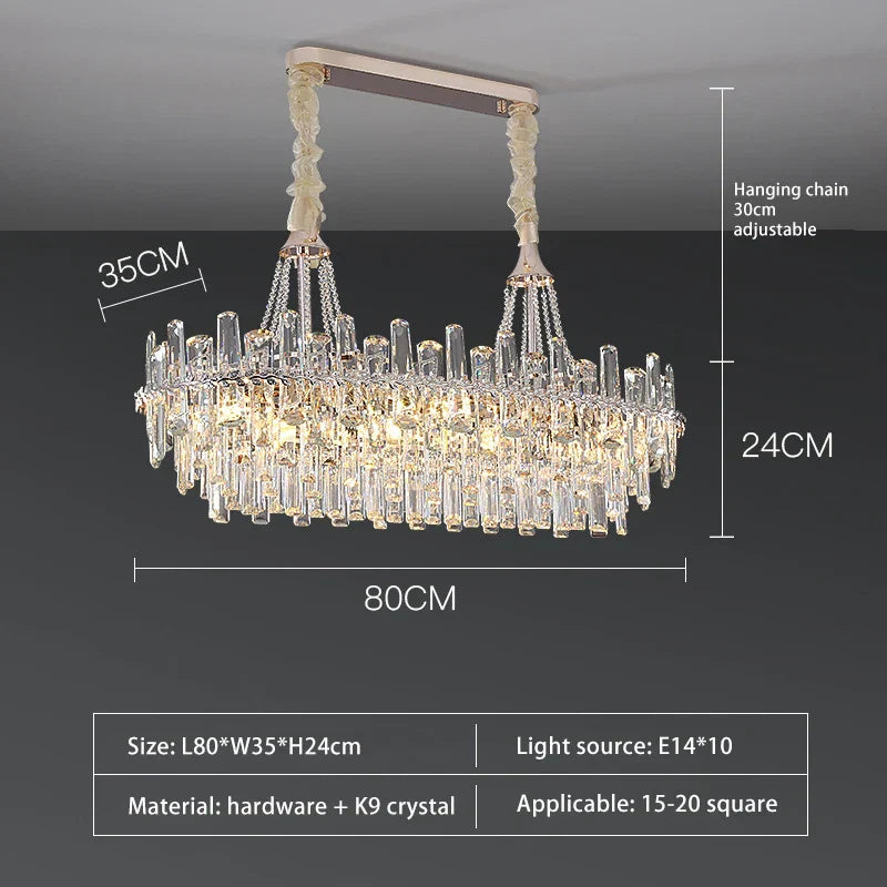 Sparkling LED Chandelier by for Elegant Home Lighting