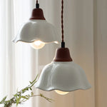 Walnut Wood LED Pendant Lights Nordic Adjustable Kitchen Fixture