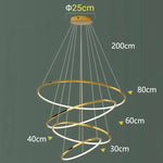 Stylish Staircase Chandeliers LED Pendant Light Lamps for Modern Living Room Lighting