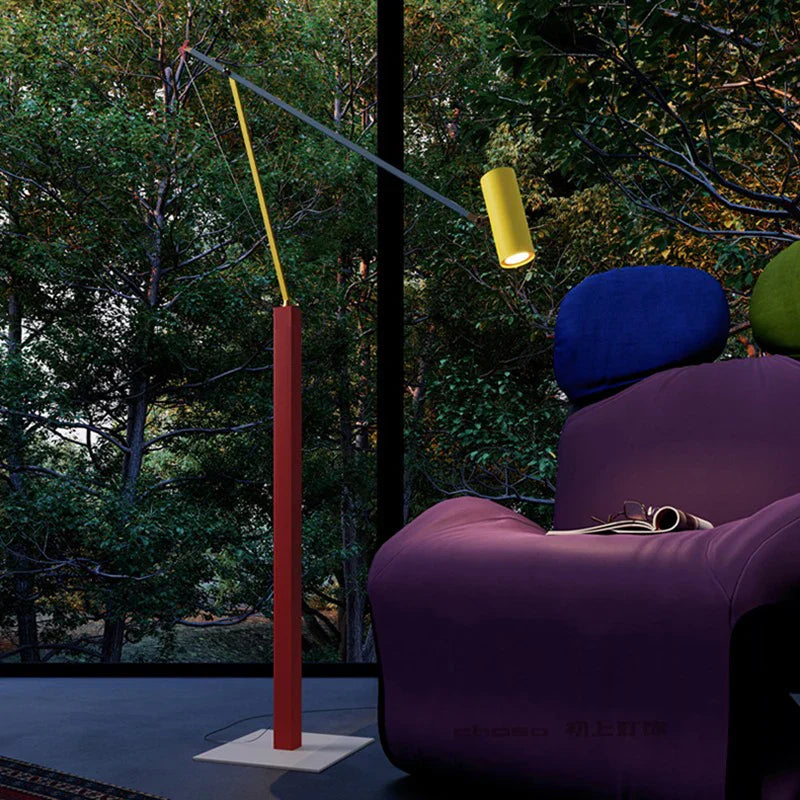 Rainbow Metal Floor Lamp - Height Adjustable, Rotating Joint for Bedroom and Children's Room