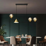 Glass Pendant Chandelier Nordic Ceiling Hanging Lamp - Kitchen Island Suspension Light
