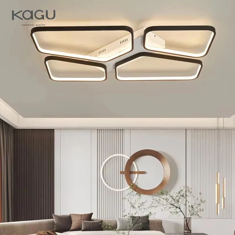 LED Ceiling Lights: Modern, Stylish, Minimalist Black for Living Room and Restaurant