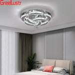 Crystal Raindrop Flowers Remote LED Chandelier Ceiling Light for Living Room