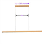 Walnut Wood Pendant Light LED Modern Minimalist Restaurant Bar Counter Droplight