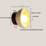 Travertine LED Wall Light - Modern Nordic Design for Hotel Dining Room