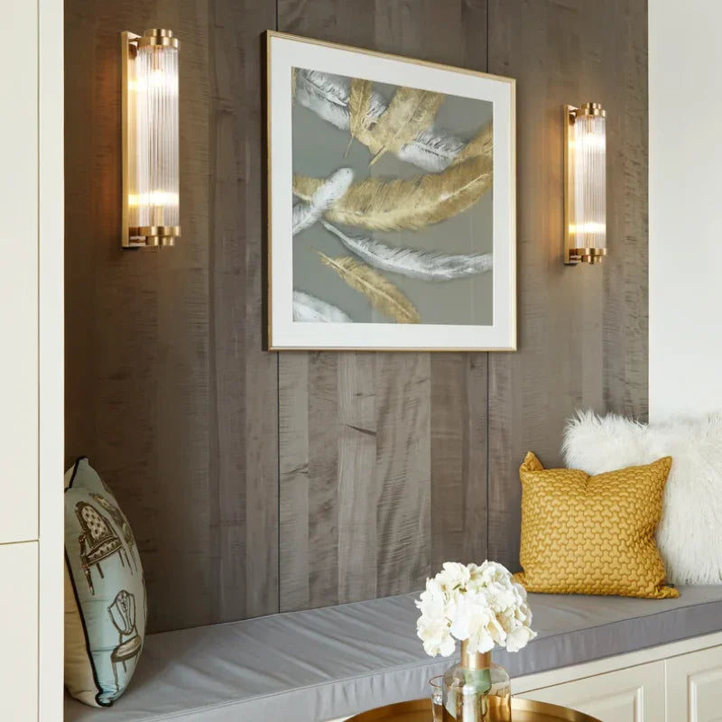 Crystal Wall Lights: Modern Minimalist LED Wall Sconce for Home, Living Room, Bedroom