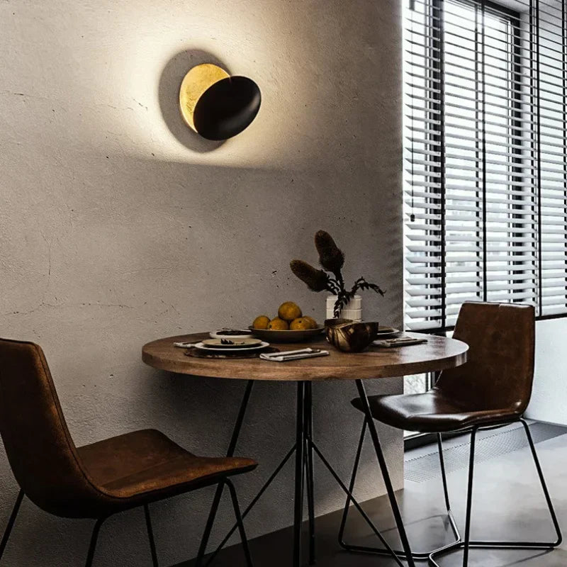Modern Moon Eclipse LED Wall Lamps for Living Room Bedroom Decoration