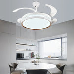 Modern Minimalist Integrated Ceiling Fan Lamp