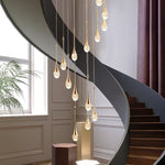 LED Crystal Chandelier: Modern Living Room Gold/Silver/Black Ceiling Light