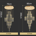 Nordic Home Stair Chandelier Living Dining Pendant Ceiling Indoor Lighting